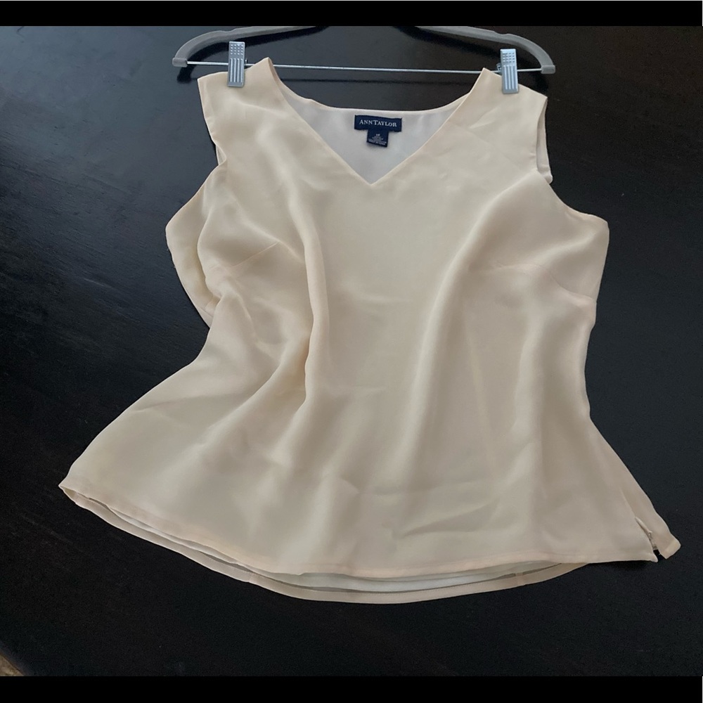 Vintage Ann Taylor Silk sleeveless blouse